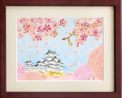 桜と城(4月)