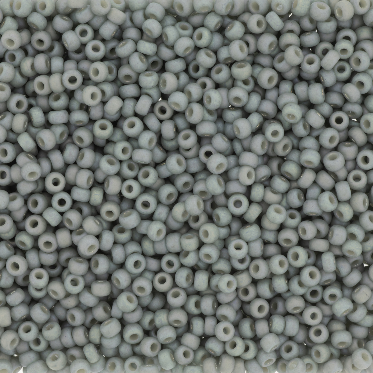 Matte Opaque Grey Miyuki Seed Beads 6/0