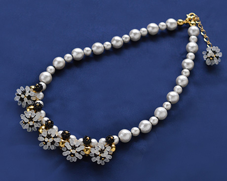 Cotton Pearl Necklace