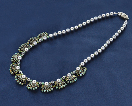 Quarter TILA® Beads Olive Color Necklace